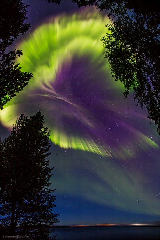 Northern lights in the sky over Murmansk region, Russia, photo 11